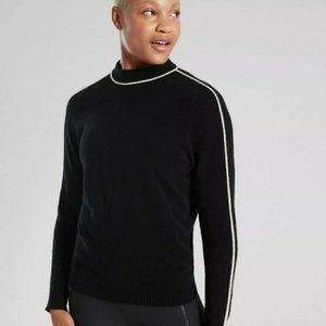 Athleta Black Transit Crew Sweater